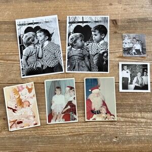 Vintage Holiday Photo Set: 1970s Christmas, Easter, Valentine's Day Decor